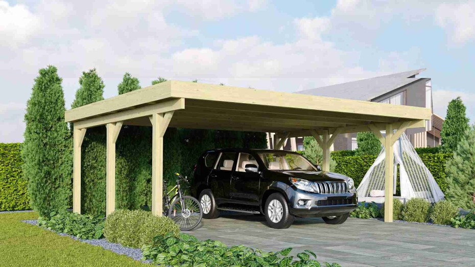 Carport KARIBU CLASSIC 1A 61584 LG3307 - main (0)