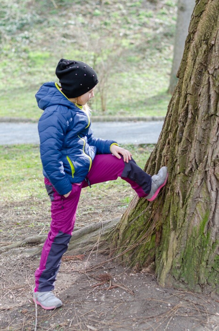 kalhoty sportovní outdoorové, podšité bavlněnou podšívkou, Pidilidi, PD1107-06, fialová - 98 | 3roky - main (1)