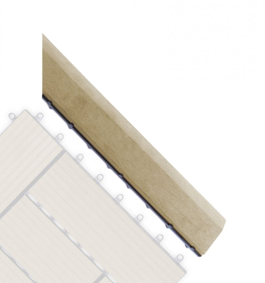 G21 Přechodová lišta G21 Cumaru pro WPC dlaždice, 38,5 x 7,5 cm rohová (pravá) G21-63910061 - main (0)