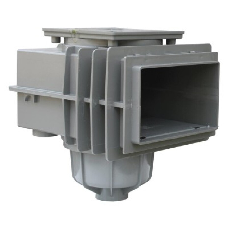 VágnerPool bazénový skimmer V20 do betonu, 200 x 150 mm - Šedý (RAL7037) - main (0)