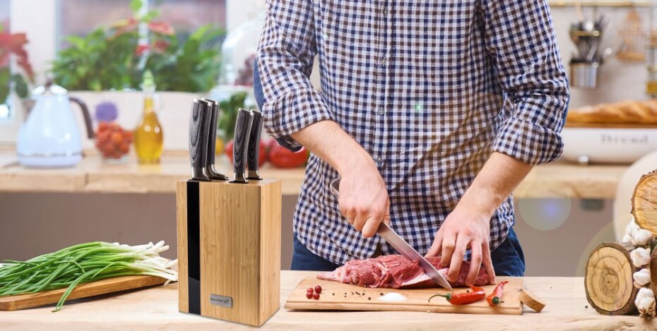 G21 Sada nožů G21 Gourmet Rustic 5 ks + bambusový blok G21-6002237 - main (4)