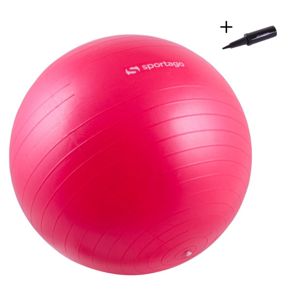 Gymnastický míč Sportago Anti-Burst 75 cm, včetně pumpičky - červená - main (0)