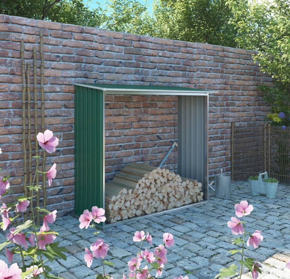 G21 Přístřešek na dřevo G21 WOH 136 - 182 x 75 cm, zelený G21-63900491 - main (2)