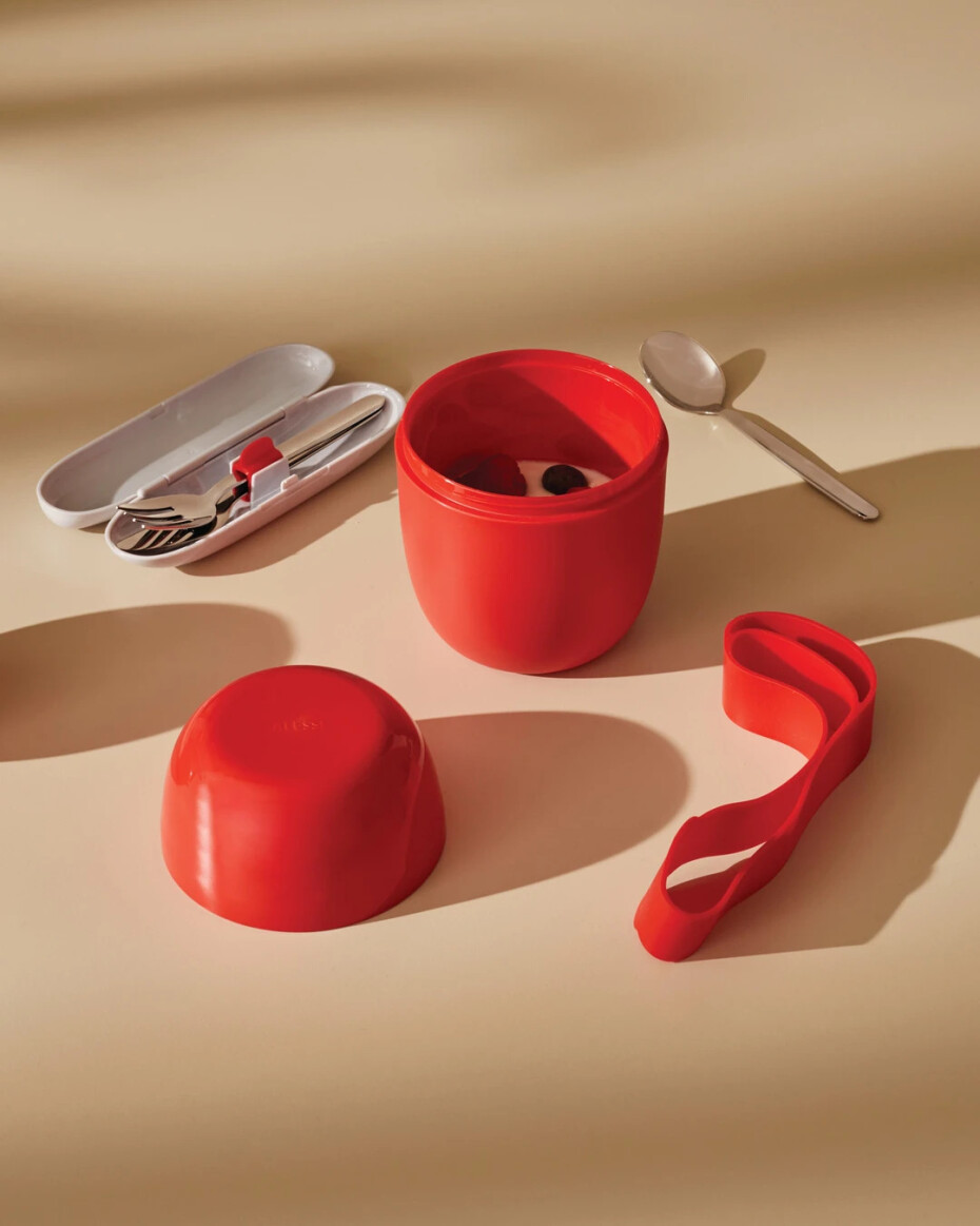Svačinový box FOOD À PORTER, žlutá, Alessi - main (3)