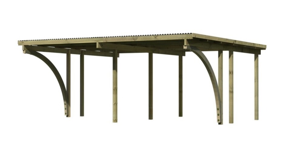 Dvojitý carport KARIBU ECO 1A 62039 LG3142 - main (1)