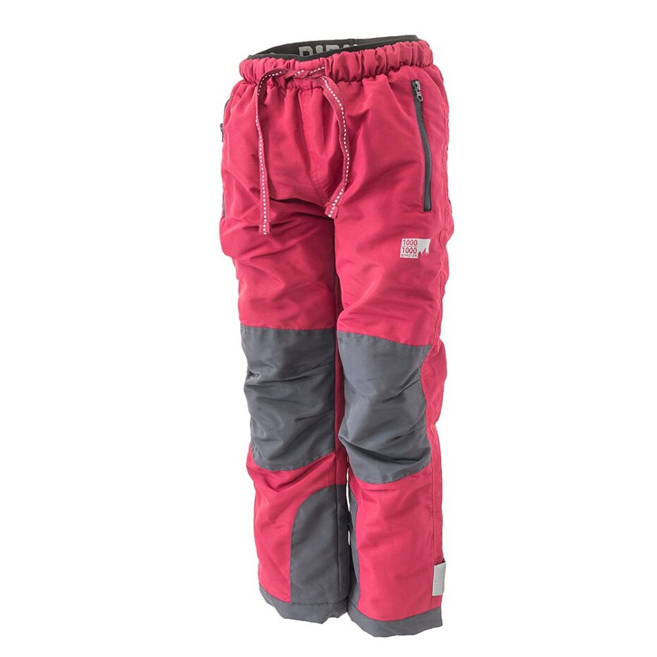 kalhoty sportovní outdoorové, podšité fleezovou podšívkou, Pidilidi, PD1121-16, vínová - 92 | 2roky - main (4)