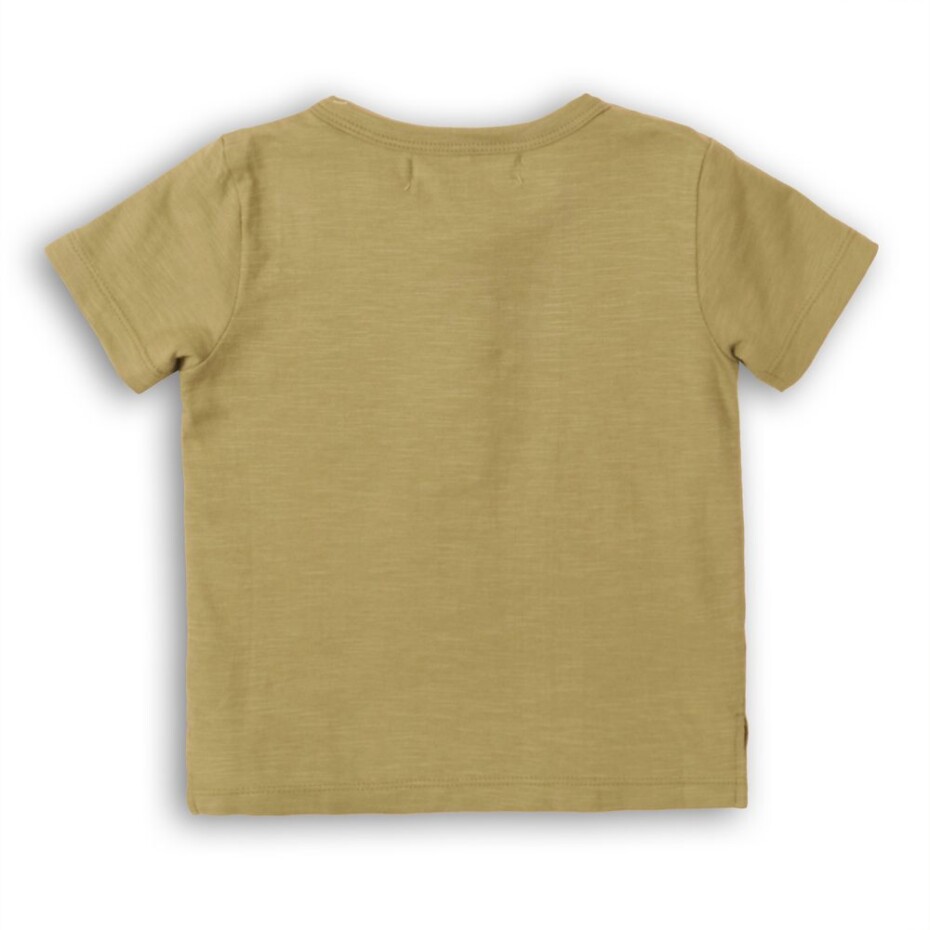 Tričko chlapecké s krátkým rukávem, Minoti, 1HENLEY 6, khaki - 146/152 | 11/12let - main (1)