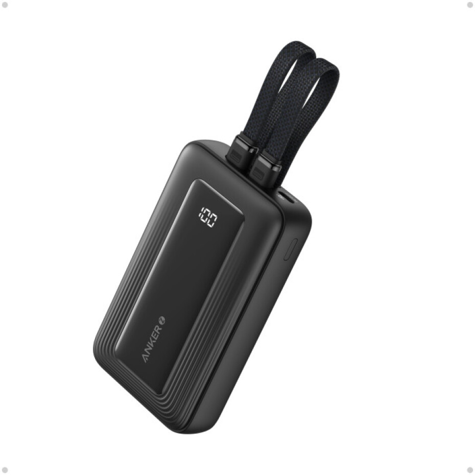 Anker Power Bank 10K,30W, USB-C+L Cable, Black - main (0)
