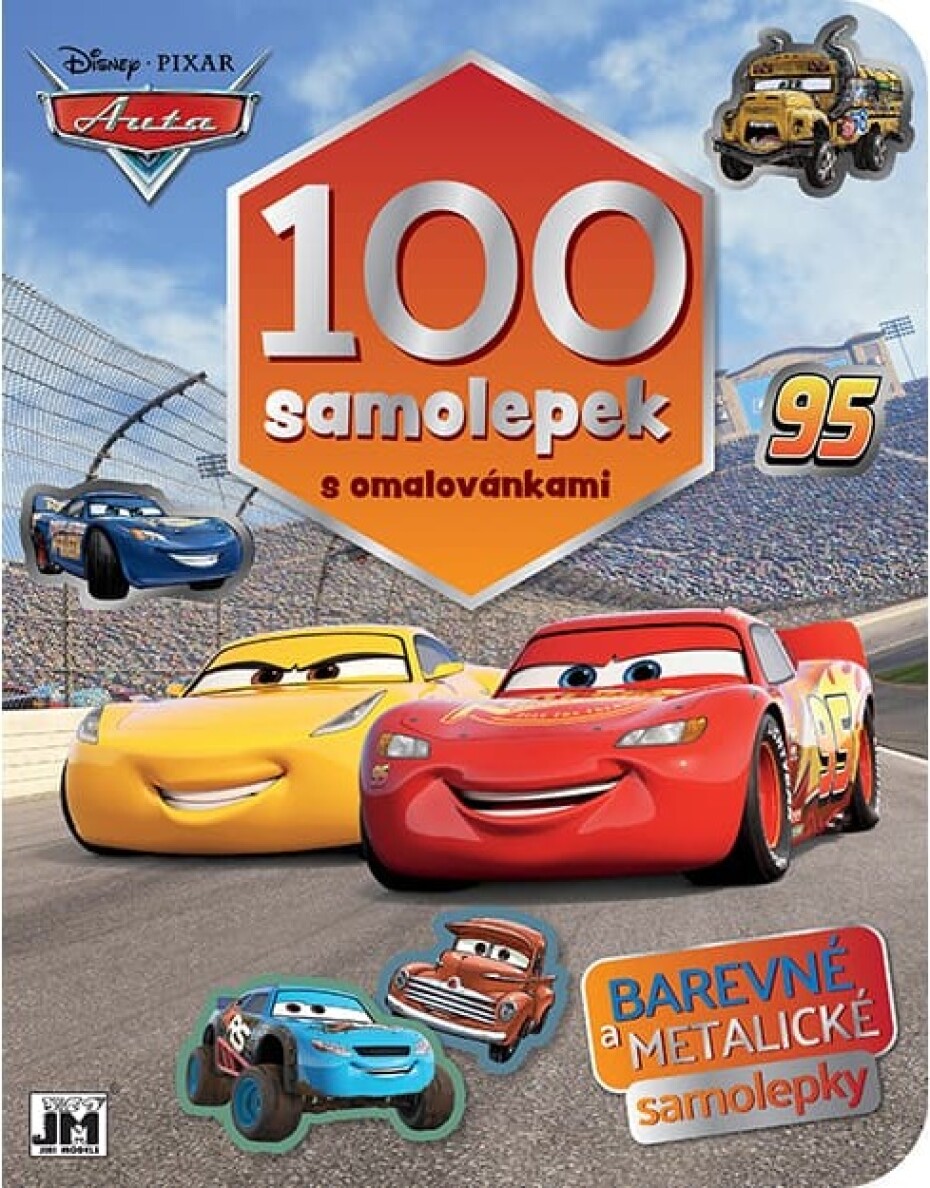 100 samolepek s omalovánkami Auta - main (0)
