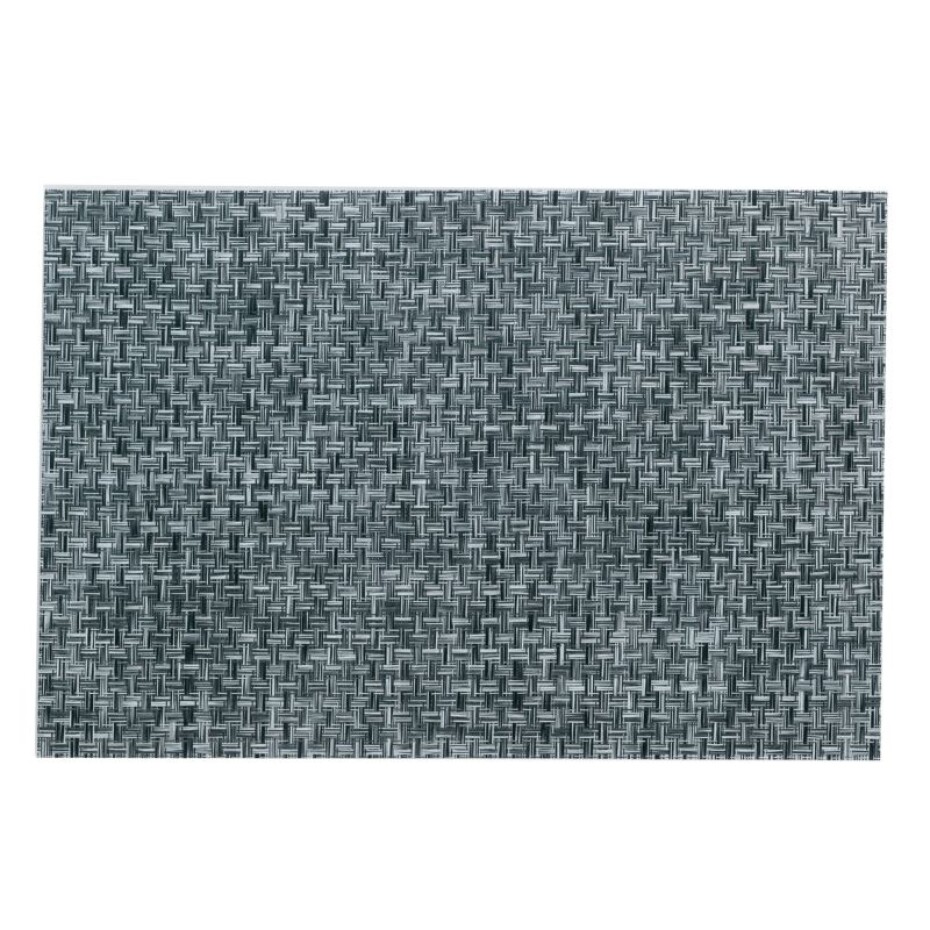 KELA Prostírání PLATO, polyvinyl, černé/bílé 45x30cm KL-15644 - main (0)