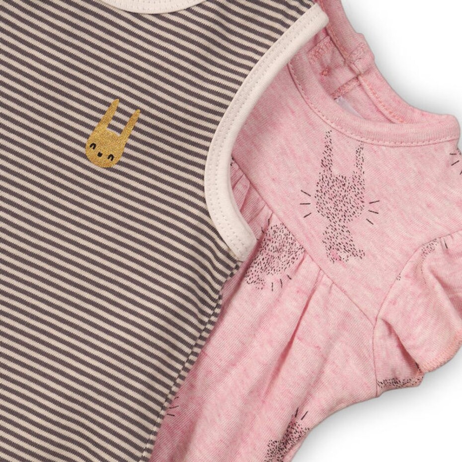Dívčí set, body a šaty, Minoti, CROWN 4, růžová - 86/92 | 18-24m - main (2)