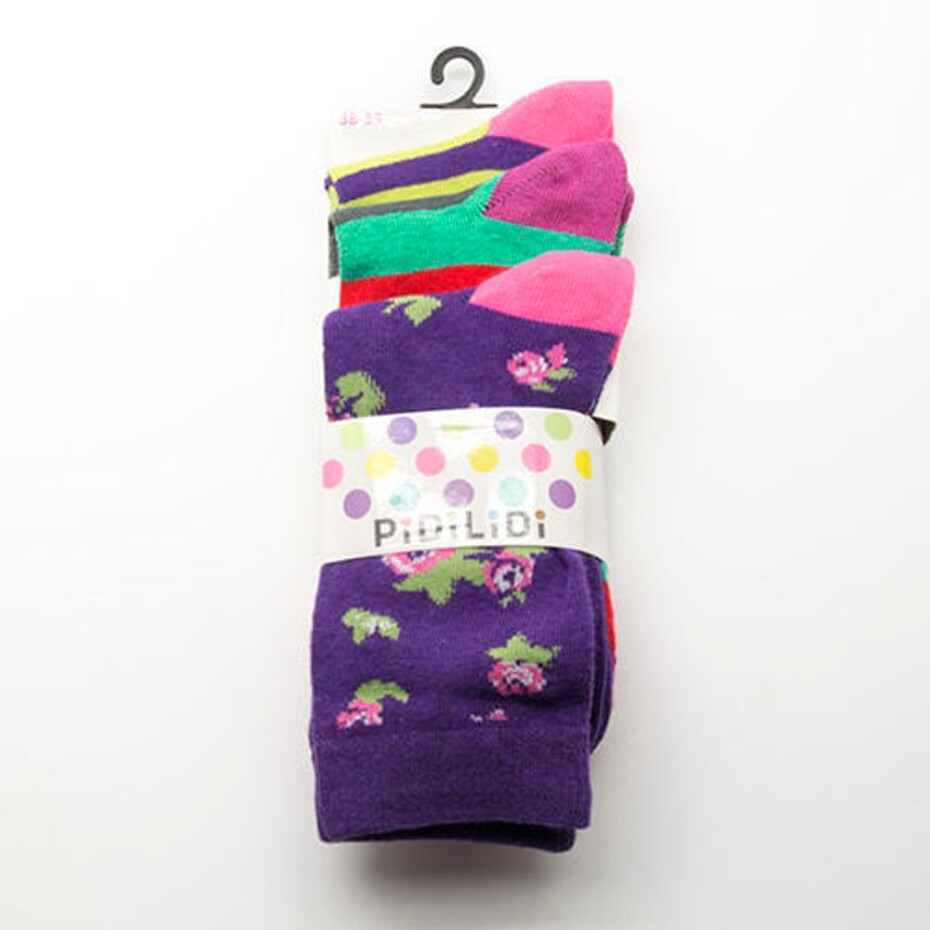 ponožky dívčí, 3pack, Pidilidi, PD0124, holka - 35-37 - main (4)