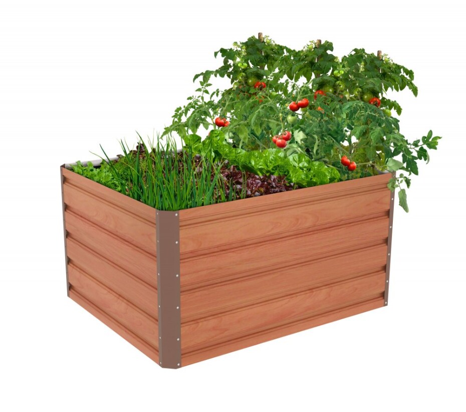 G21 Vyvýšený záhon G21 Daisy 100 x 80 x 52 cm, plechový, hnědý G21-63900213 - main (0)