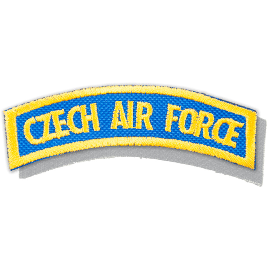 Nášivka: CZECH AIR FORCE [oblouková] [ssz] modrá | žlutá - main (0)