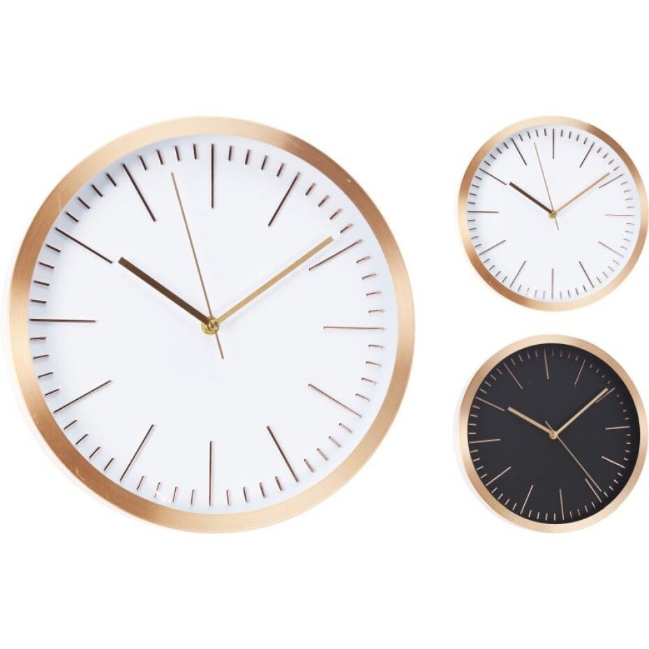 SEGNALE Hodiny nástěnné 30 cm rosegold / černá KO-HZ1955320cern - main (0)
