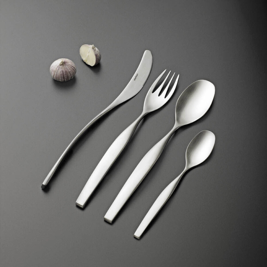 Dezertní lžička CAPELANO 19 cm, stříbrná, nerezová ocel, Stelton - main (2)