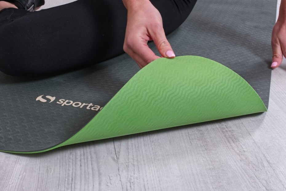 Podložka na cvičení Sportago TPE Yoga dvouvrstvá 173x61x0,4 cm, šedá - main (1)