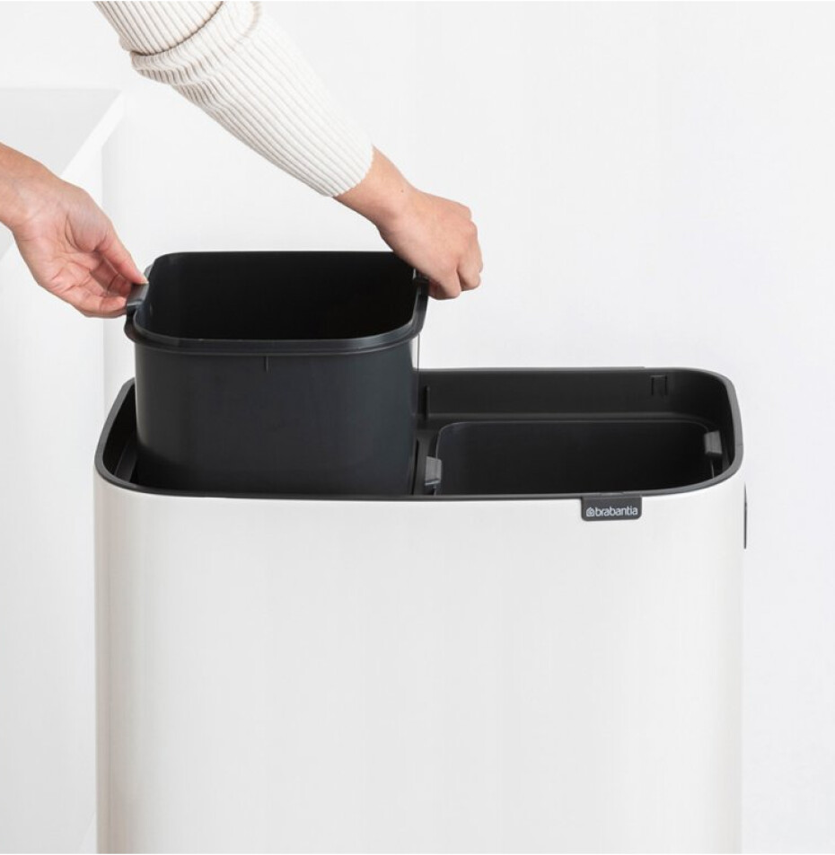 Dotykový odpadkový koš BO TOUCH BIN 2 x 30 l, bílá, Brabantia - main (9)
