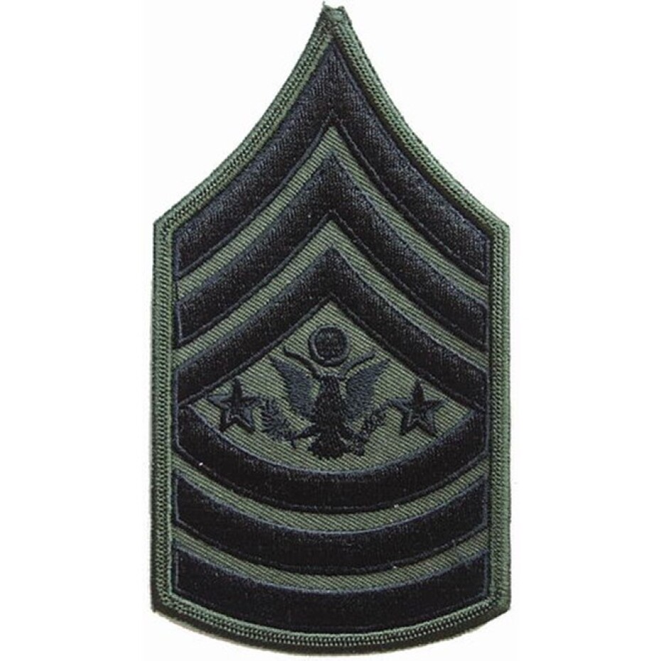 Nášivka: Hodnost US ARMY rukávová Sergeant Major of the Army olivová | černá - main (0)