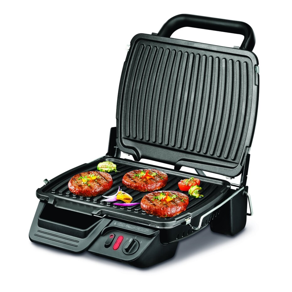 Elektrický kontaktní gril ULTRACOMPACT 600 COMFORT GC306012 2000 W, stříbrná, Tefal - main (3)