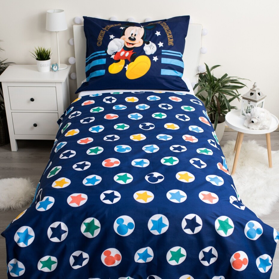 Jerry Fabrics s. r. o. Povlečení Licenční 140x200+70x90 - Mickey "Team" - main (2)