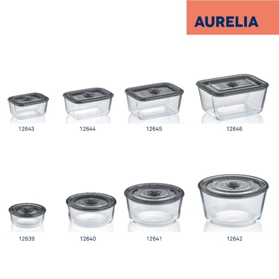 KELA Dóza na potraviny skladovací Aurelia sklo 24,0x18,0x11,0cm 2,5l
 KL-12646 - main (7)
