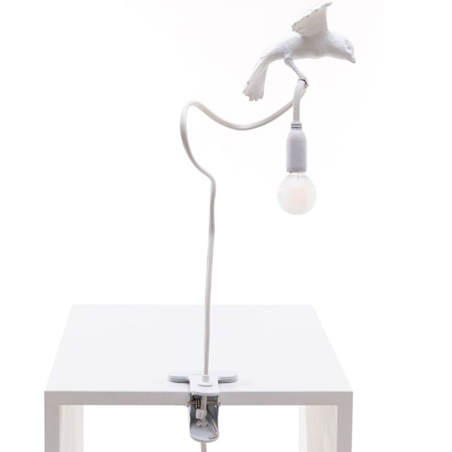 Stolní lampa SPARROW CRUISING 100 cm, s klipem, bílá, Seletti - main (0)