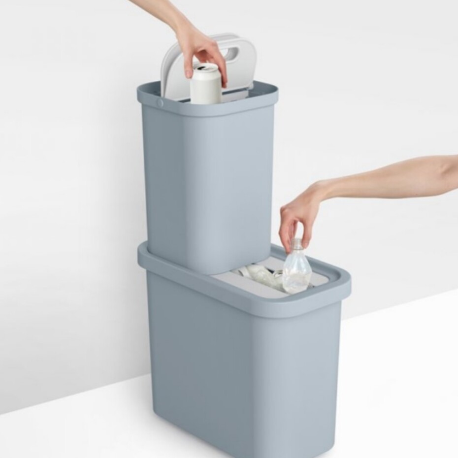 Odpadkový koš GORECYCLE 30112 46 l, na tříděný odpad, šedá, Joseph Joseph - main (1)