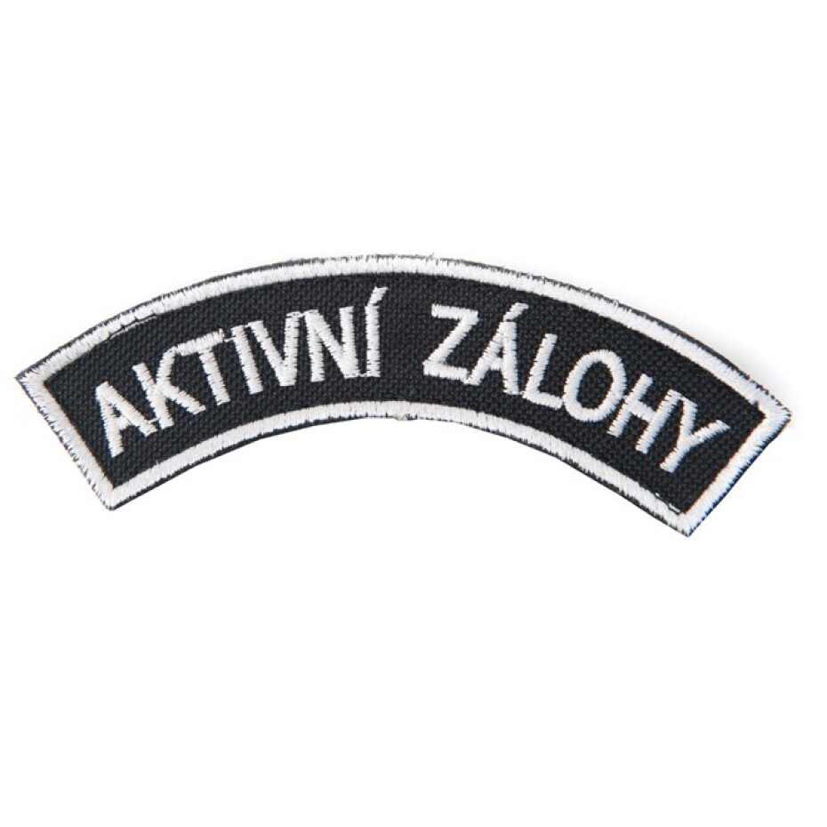 Nášivka: AKTIVNÍ ZÁLOHY [ssz] černá | bílá - main (0)