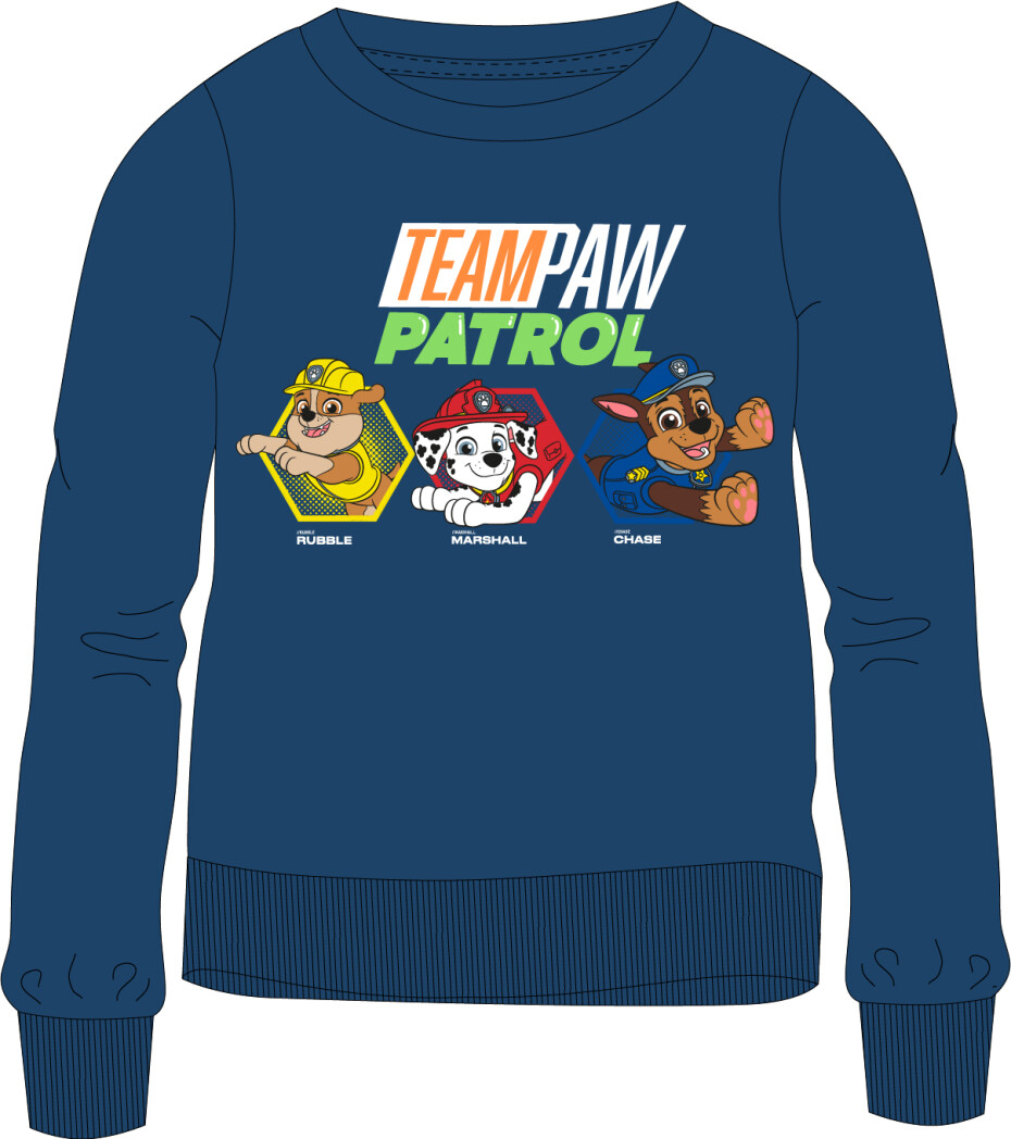 Paw Patrol - Tlapková patrola -Licence Chlapecká mikina - Paw Patrol 52182474, tmavě modrá Barva: Modrá tmavě, Velikost: 122-128 - main (0)