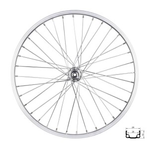 Product detail of REMERX Kolo přední RMX 20, 406x20,stříbrné, náboj F80428