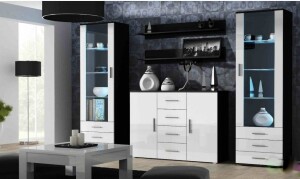 Product detail of Artcam Obývací stěna SOHO 3 Barva: černá/bílý lesk