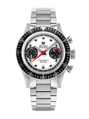 Product detail of Nivada Grenchen Chronomaster Singer Newman - Inter. Bezel - Manual - Bracelet Flat Link