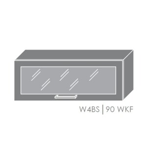 Product detail of ArtExt Kuchyňská linka Brerra - lesk Kuchyně: Horní skříňka W4BS/90 WKF / rám v barvě dvířek (ŠxVxH) 90 x 36 x 32,5 cm