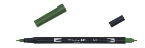 Product detail of Tombow Oboustranný štětcový fix ABT - hunter green
