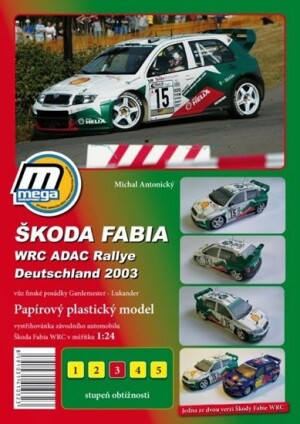 Product detail of Škoda Fabia WRC ADAC Rallie Deutschland 2003/papírový model - Michal Antonický