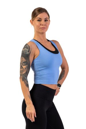 Product detail of Nebbia slim fit crop 422 světle modré