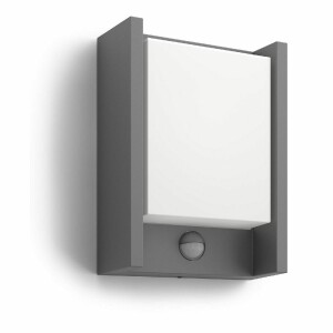 Product detail of Philips Arbour UltraEfficient venkovní nástěnné svítidlo se senzorem LED 3,8W 2700K, antracitová