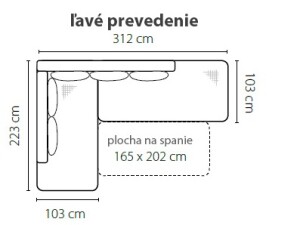Product detail of Stagra Rohová sedací souprava SPLIT Provedení: levé