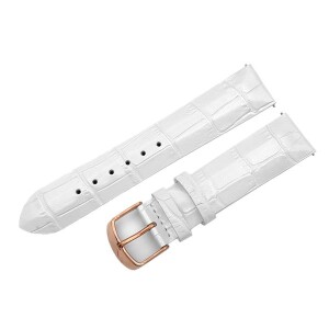 Product detail of Kožený řemínek Vostok Europe Croco pro Undine - bílý/zlatá spona