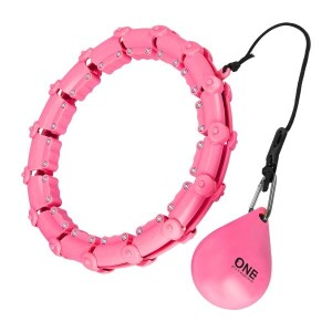 Product detail of ONE FITNESS Masážní hula hoop OHA02 se závažím růžová