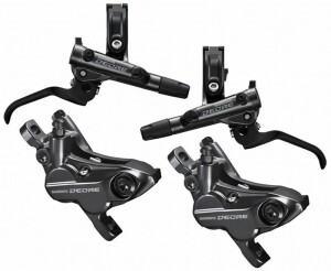 Product detail of Shimano brzda kotoučová Deore M6120 čtyřpístková přední a zadní komplet bez kotoučů, (zadní J-kit)