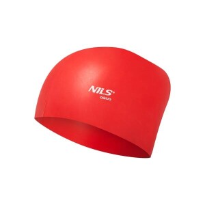 Product detail of NILS Aqua Silikonová čepice pro dlouhé vlasy NQC LH červená