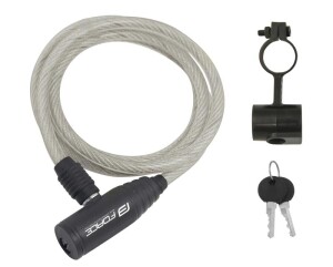 Product detail of Force Zámek F ECO spirálový s držákem 120cm/8mm, čirý