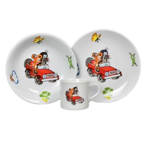 Product detail of Thun talíř+miska+hrnek dětský KRTEK A AUTO