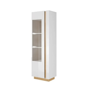 Product detail of ArtLas Vitrína ARTENS 60 | dub grandson/bílý lesk