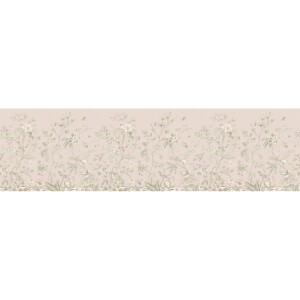 Product detail of Samolepicí bordura Old graphic florals, 500 x 13,8 cm 