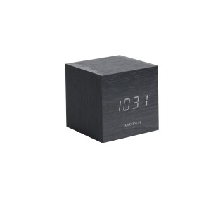 Product detail of Karlsson 5655BK Designové LED stolní hodiny s budíkem, 8 x 8 cm