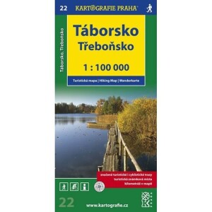 Product detail of 1:100T (22)-Táborsko,Třeboňsko (turistická mapa)
