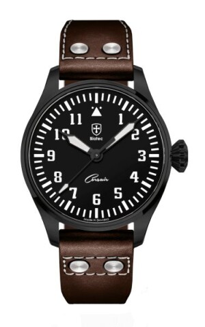 Product detail of Biatec Corsair Vintage 02 - Tmavě hnědý řemínek v pilotním stylu